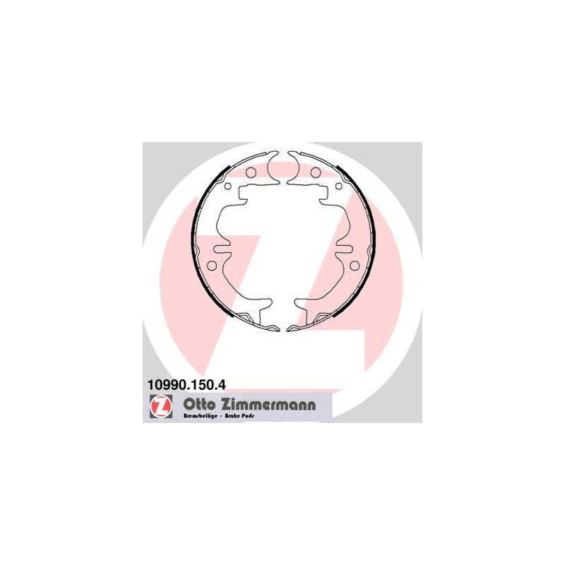 Jeu de mâchoires de frein (frein de stationnement) ZIMMERMANN