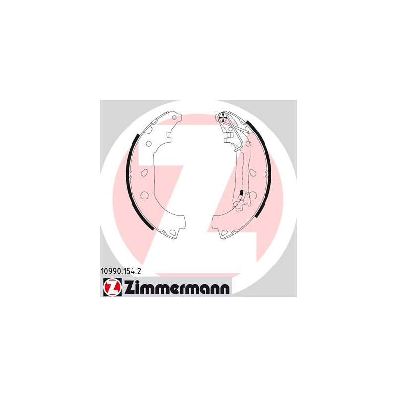 Jeu de mâchoires de frein ZIMMERMANN