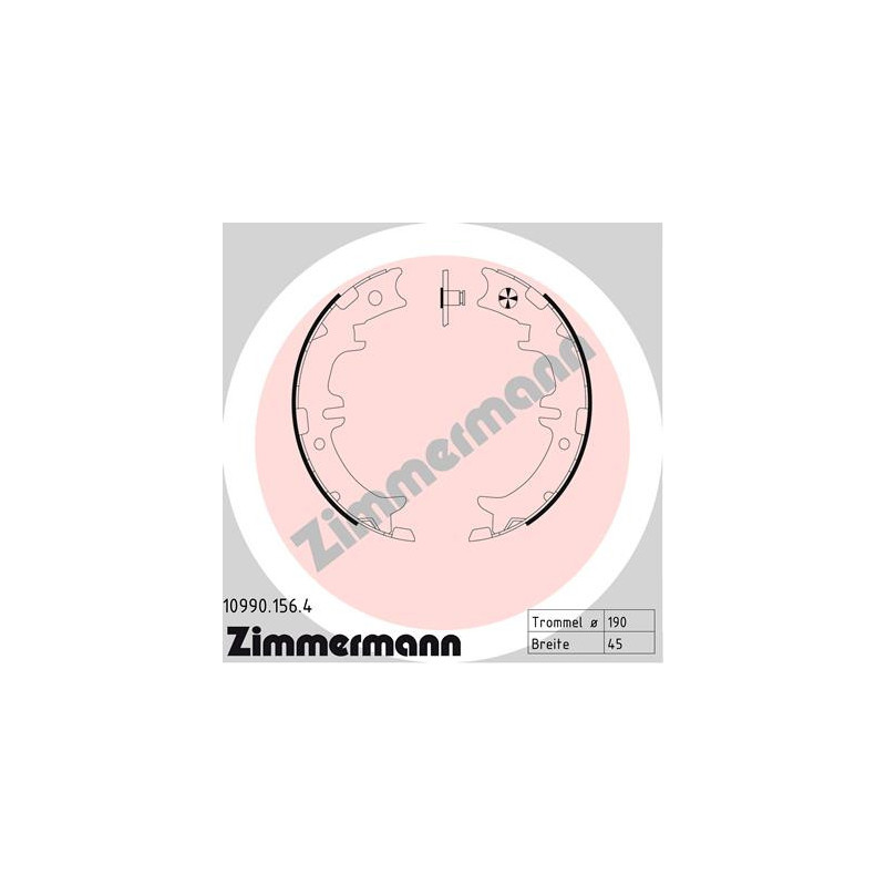 Jeu de mâchoires de frein (frein de stationnement) ZIMMERMANN