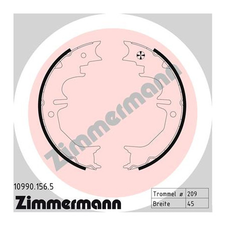 Jeu de mâchoires de frein...