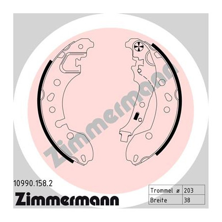 Jeu de mâchoires de frein...