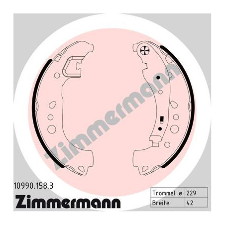 Jeu de mâchoires de frein...