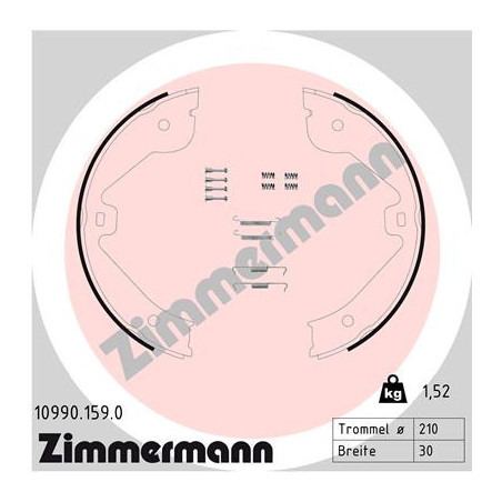 Jeu de mâchoires de frein...