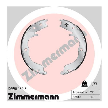 Jeu de mâchoires de frein...