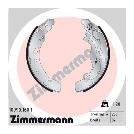 Jeu de mâchoires de frein...