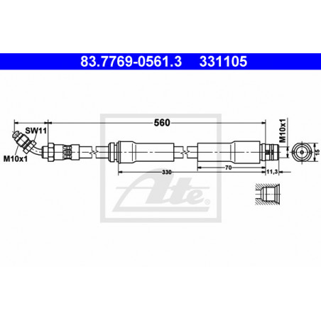 Flexible de frein ATE
