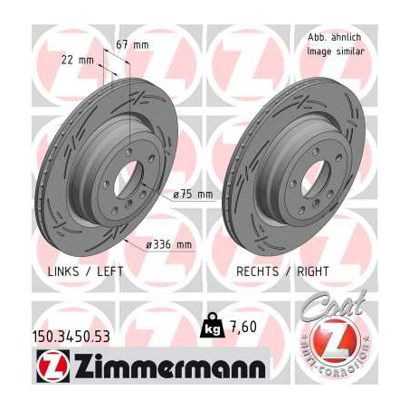 Jeu de 2 disques de frein...