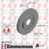 Jeu de 2 disques de frein ZIMMERMANN