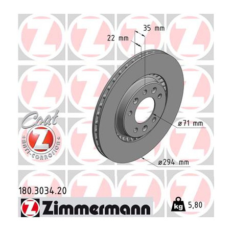 Jeu de 2 disques de frein...