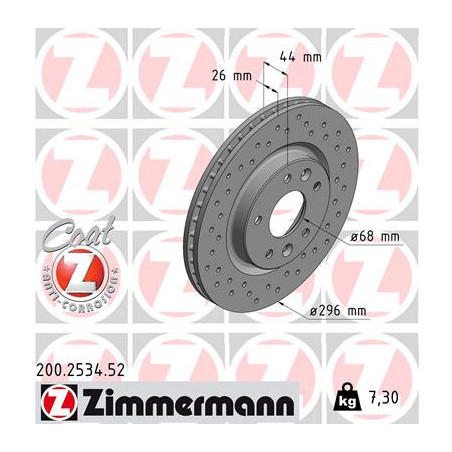 Jeu de 2 disques de frein...