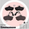 Jeu de quatre plaquettes de frein à disque ZIMMERMANN