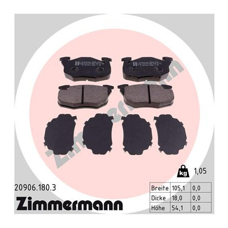 Jeu de quatre plaquettes de...