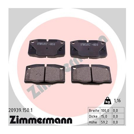 Jeu de quatre plaquettes de...