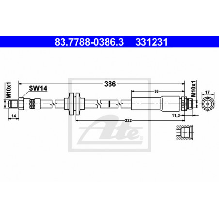 Flexible de frein ATE