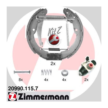 Jeu de mâchoires de frein...