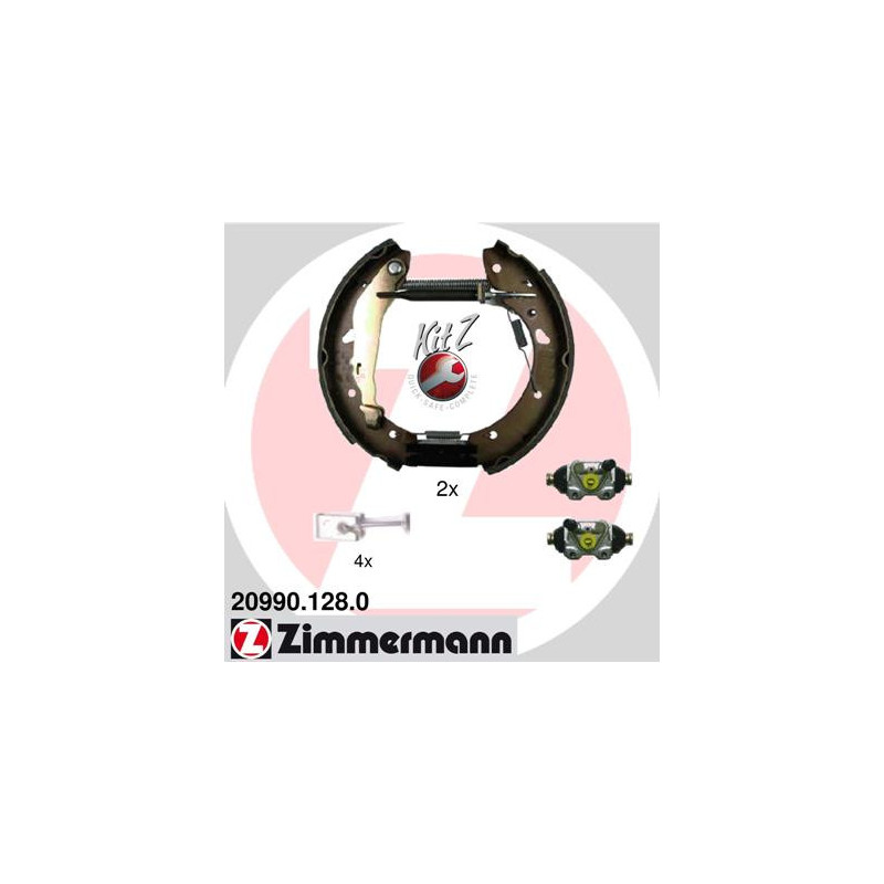 Jeu de mâchoires de frein ZIMMERMANN