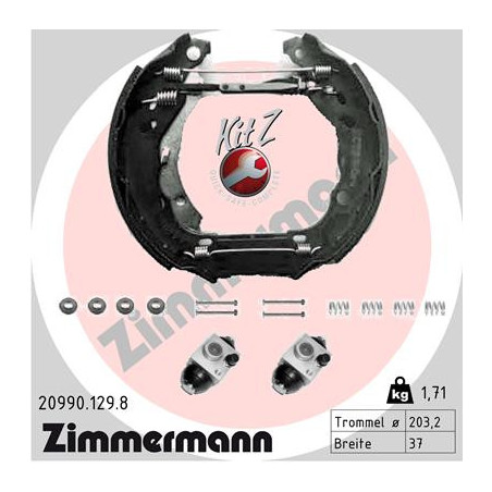 Jeu de mâchoires de frein...
