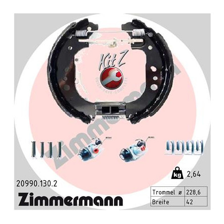 Jeu de mâchoires de frein...