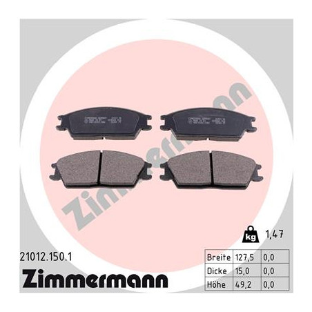 Jeu de quatre plaquettes de...