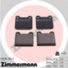 Jeu de quatre plaquettes de frein à disque ZIMMERMANN
