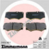 Jeu de quatre plaquettes de frein à disque ZIMMERMANN
