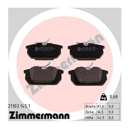 Jeu de quatre plaquettes de...