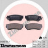 Jeu de quatre plaquettes de frein à disque ZIMMERMANN