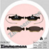 Jeu de quatre plaquettes de frein à disque ZIMMERMANN