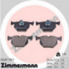 Jeu de quatre plaquettes de frein à disque ZIMMERMANN
