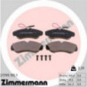 Jeu de quatre plaquettes de frein à disque ZIMMERMANN