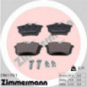 Jeu de quatre plaquettes de frein à disque ZIMMERMANN