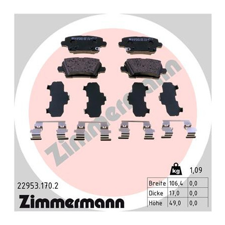 Jeu de quatre plaquettes de...