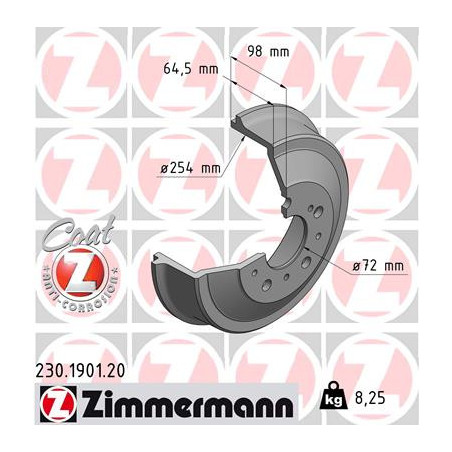 Tambour de frein ZIMMERMANN