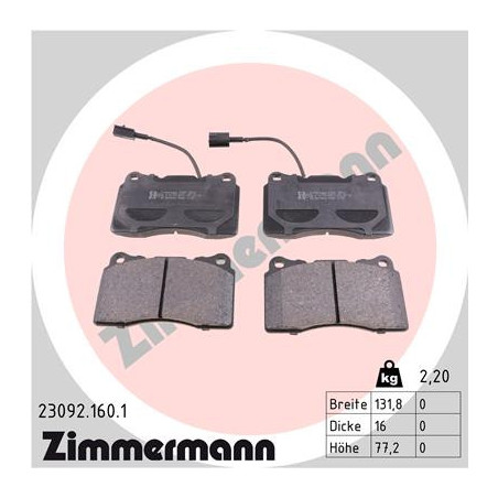 Jeu de quatre plaquettes de...