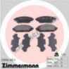 Jeu de quatre plaquettes de frein à disque ZIMMERMANN