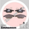 Jeu de quatre plaquettes de frein à disque ZIMMERMANN