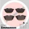 Jeu de quatre plaquettes de frein à disque ZIMMERMANN