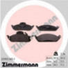 Jeu de quatre plaquettes de frein à disque ZIMMERMANN
