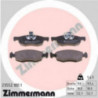 Jeu de quatre plaquettes de frein à disque ZIMMERMANN