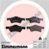 Jeu de quatre plaquettes de frein à disque ZIMMERMANN
