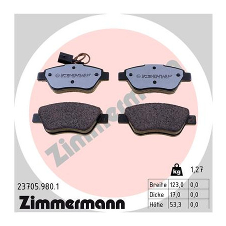 Jeu de quatre plaquettes de...