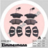 Jeu de quatre plaquettes de frein à disque ZIMMERMANN