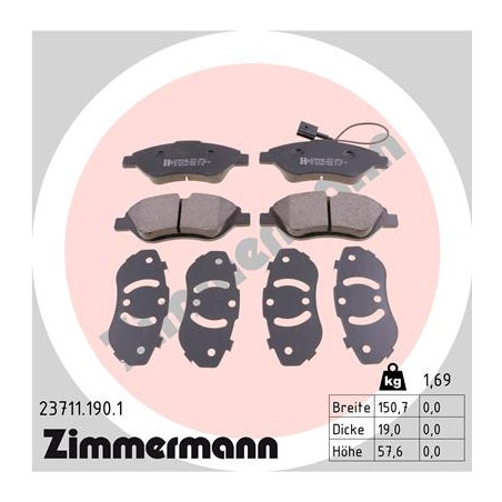 Jeu de quatre plaquettes de...