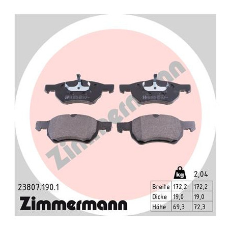 Jeu de quatre plaquettes de...