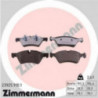 Jeu de quatre plaquettes de frein à disque ZIMMERMANN