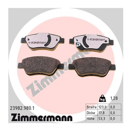 Jeu de quatre plaquettes de...