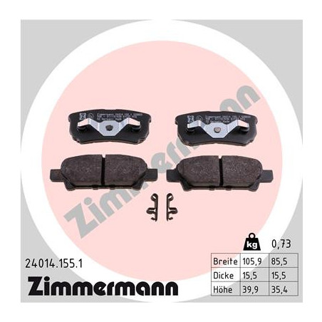 Jeu de quatre plaquettes de...