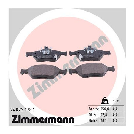 Jeu de quatre plaquettes de...