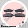 Jeu de quatre plaquettes de frein à disque ZIMMERMANN