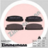 Jeu de quatre plaquettes de frein à disque ZIMMERMANN